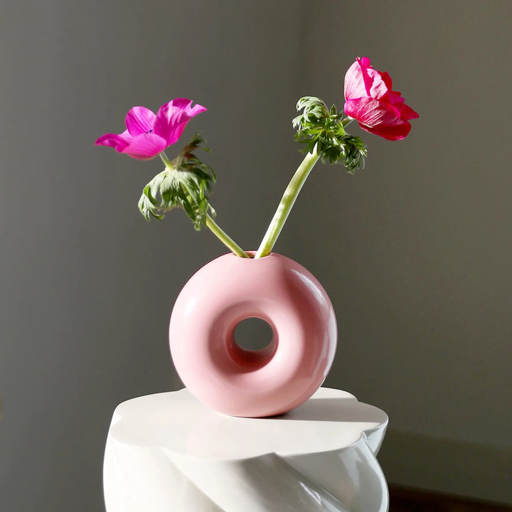 Vase Torus rosa