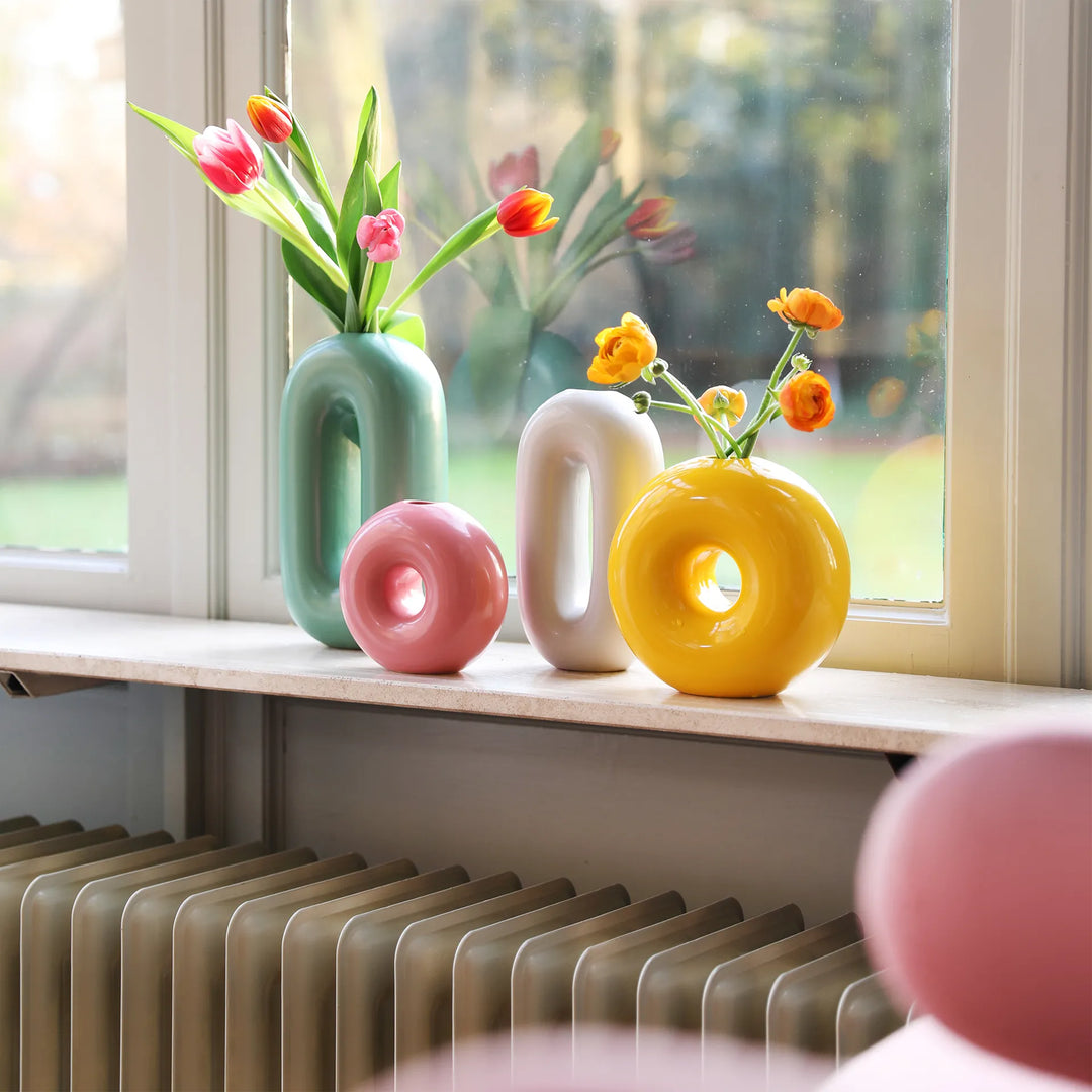 Vase Torus rosa