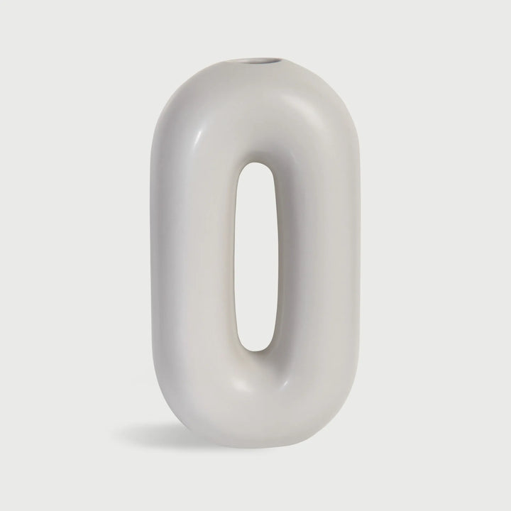 Vase Capsule grau