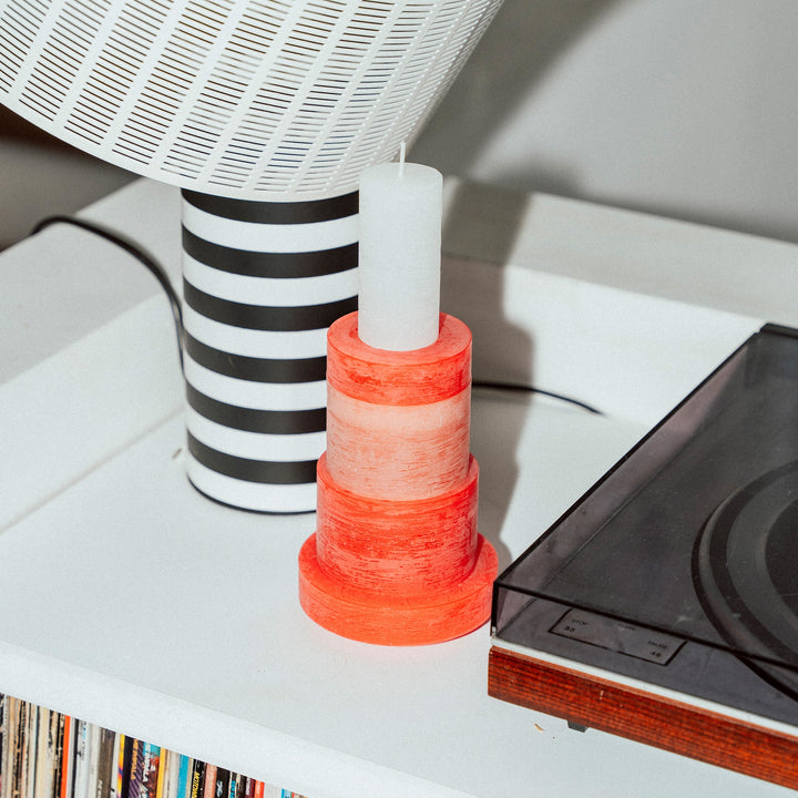 CANDLE STACK 03 - Rot und Rosa