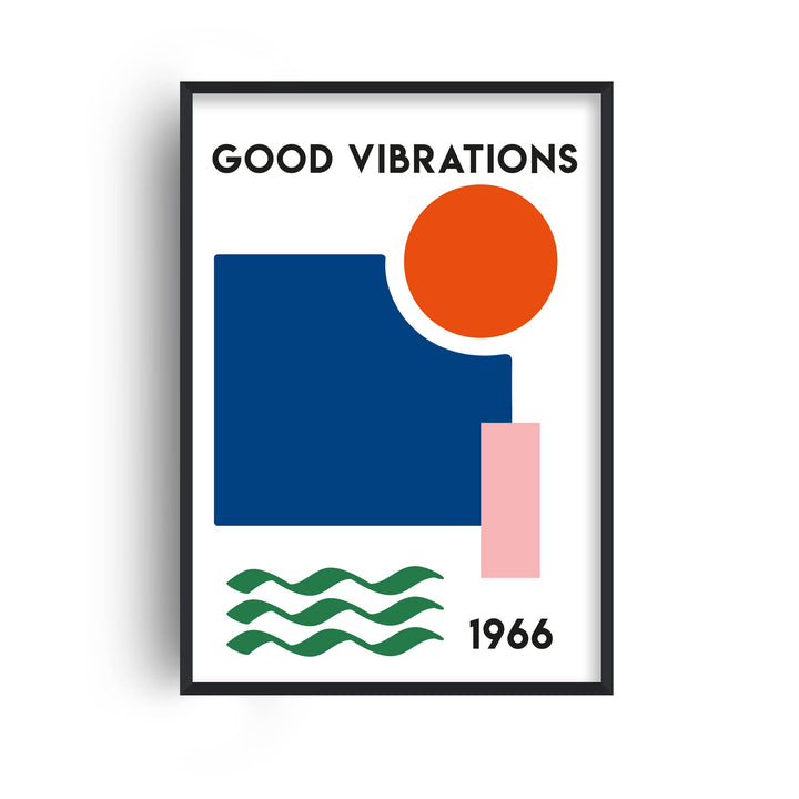 Good Vibrations Retro Abstract Giclée Art Print