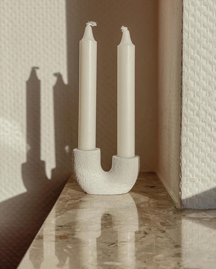 Eco Resin Doppelkerzenhalter