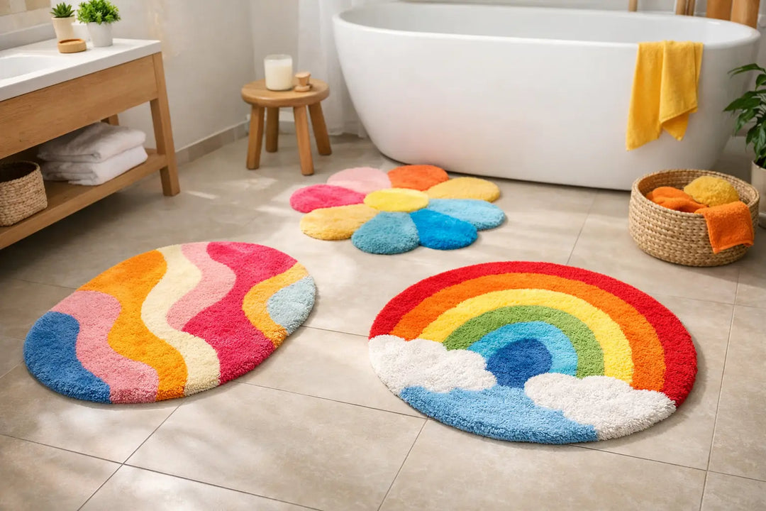 Best Colorful Bathmats für ein fröhliches Bad
