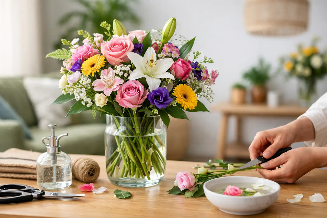 Frische Blumen länger haltbar machen mit 9 Tipps