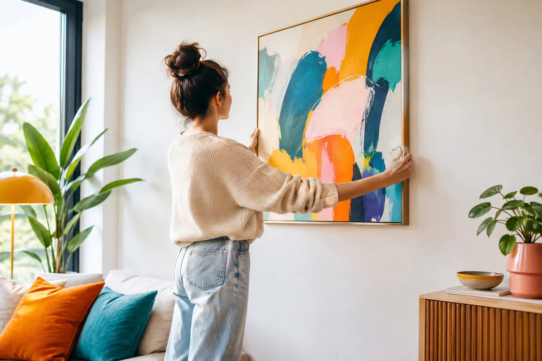 Abstract Art Prints aufhängen mit Gefühl