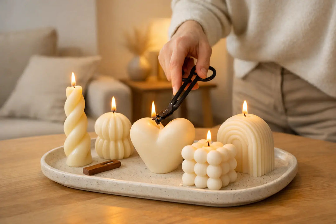 Sculptural Candles sicher abbrennen zu Hause