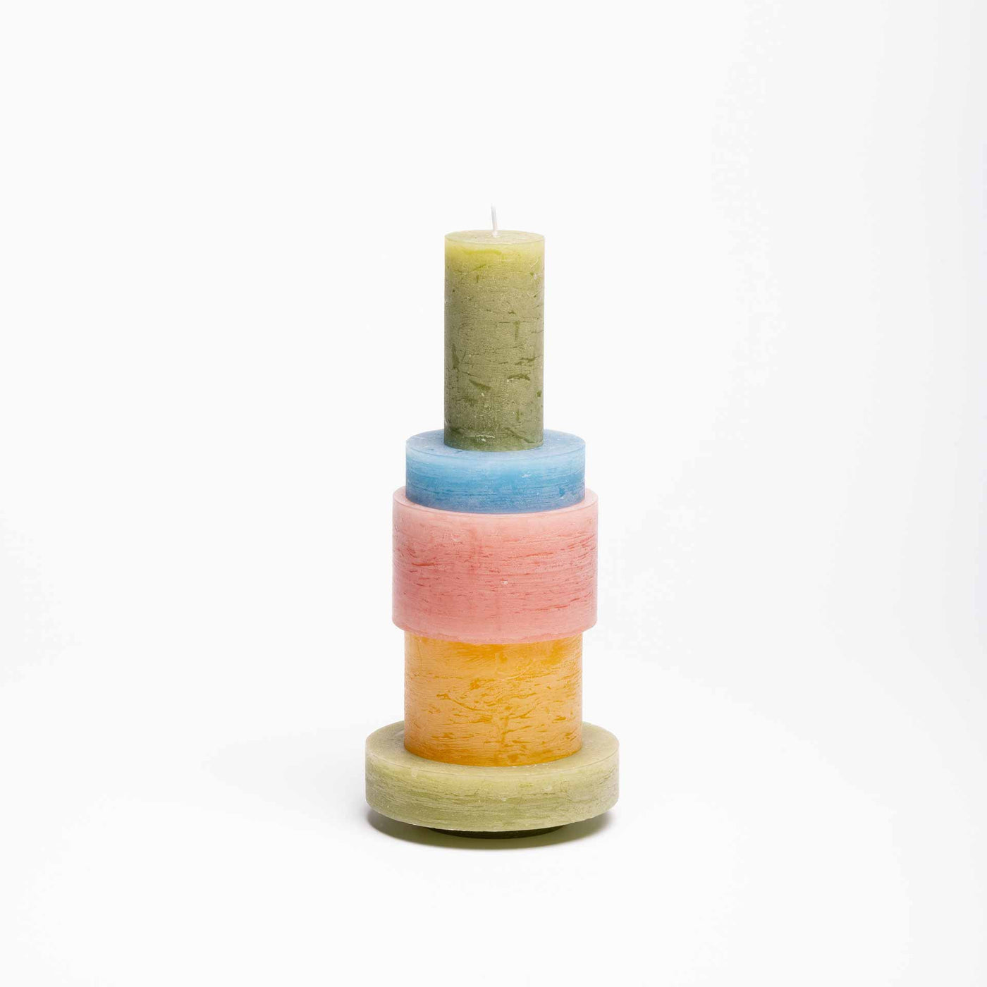 CANDLE STACK 03 - Pink and YELLOW