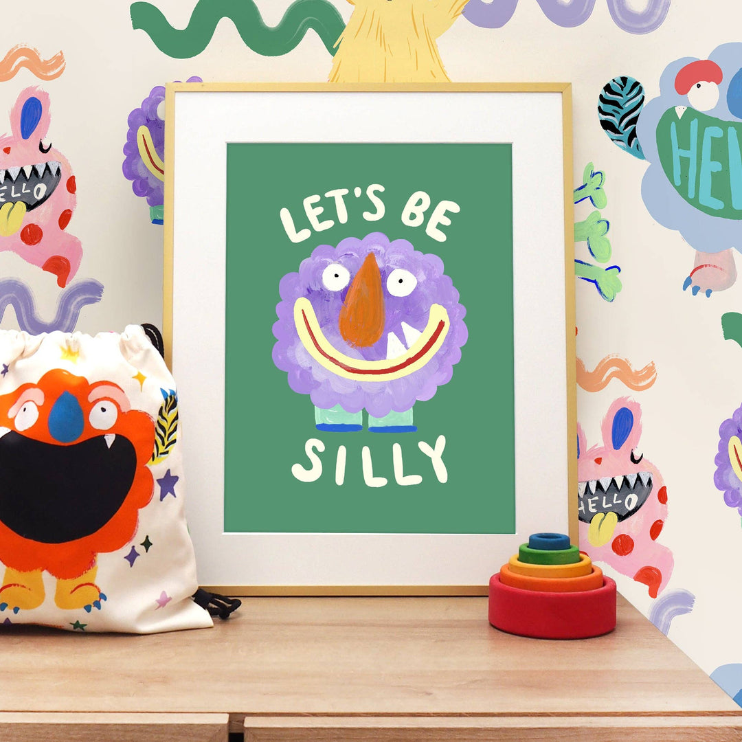 Let's Be Silly Monster Print